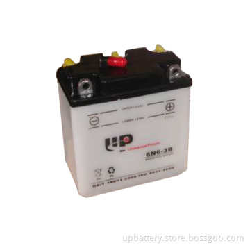 Dry Charged Wented Motorcycle Batteries 6n6-3b 6V 6ah